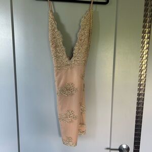 Revolve deep-V dress